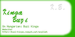 kinga buzi business card